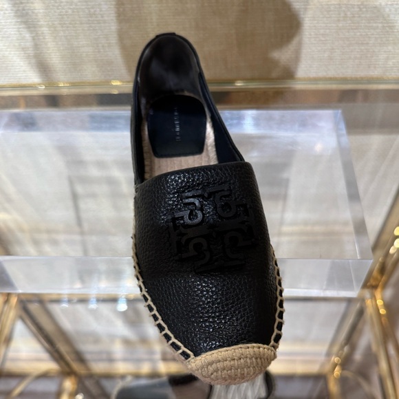 25年★Tory Burch Cut-Out Logo Leather Espadrille 166636 Tory Burch Cut-Out Logo Leather Espadrille – The Mix Belize